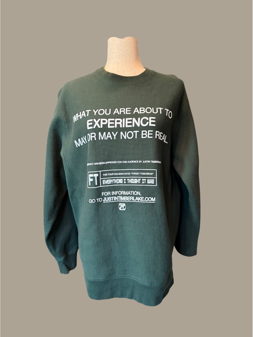 Justin Timberlake The 20/20 Experience Crewneck Sweatshirt